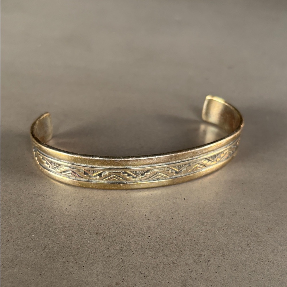 Vintage Sterling Silver Men's Bracelet by Troy Laner Navajo